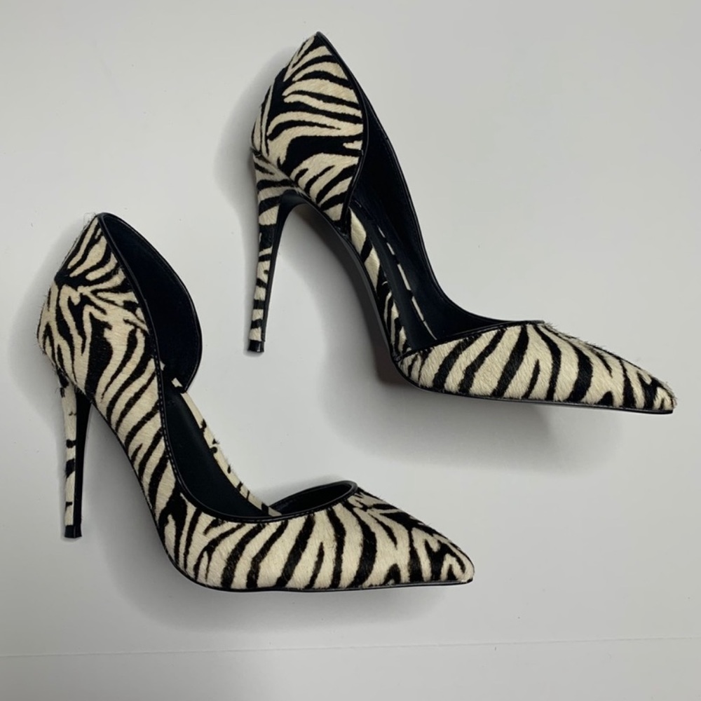 Zebra Print Stiletto Heels